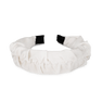 Bright Headband – Elegant hvid hårbøjle med elastiske ender for komfortabel pasform