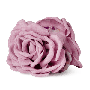 Rosa Hair Claw i dusty rose – stor hårklemme formet som en blomst, perfekt til at holde håret på plads med et romantisk touch.