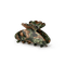 Helle Army Mini hårklemme fra SUI AVA i camouflage-lignende grøn og brun mix – ideel til små hårsektioner.