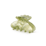 Helle Matcha Mini hårklemme i Cool Matcha – lille hårklemme med klassisk design, perfekt til at holde små sektioner af håret på plads.