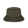 Maria Organic Bucket Hat – armygrøn bøllehat i økologisk bomuld med matchende broderet logo.