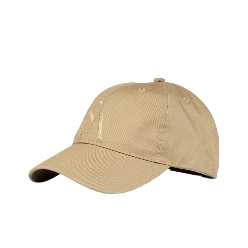 Maria Organic Cap fra SUI AVA – beige cap i økologisk bomuld med diskret broderet logo.