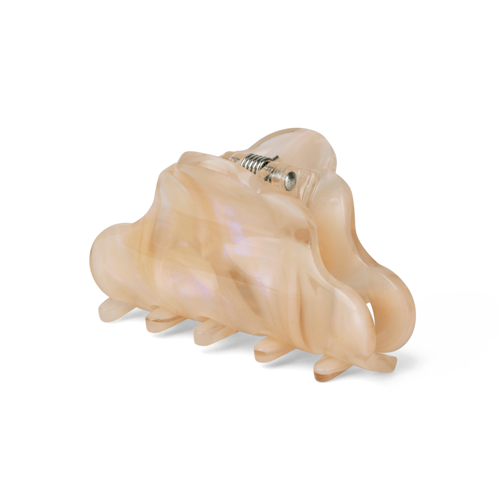 Lene Daydream Mini – Lille hårklemme i perlemorsrosa med stilfuldt og feminint design.