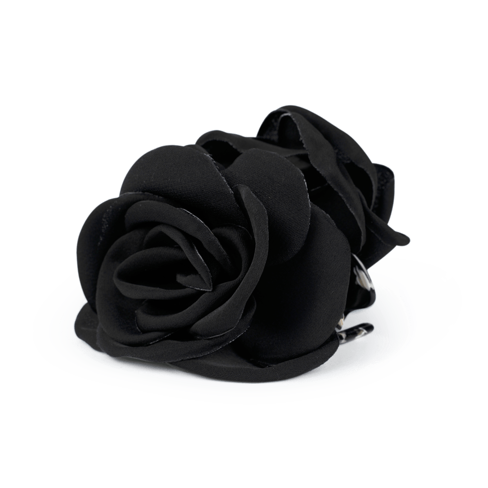 Sort hårklemme formet som en rose – Smooth Rosa Hair Claw fra SUI AVA