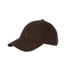Maria Organic Cap fra SUI AVA – brun cap i økologisk bomuld med tone-i-tone broderi.