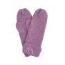 Signe Mittens – lilla ribstrikkede vanter med SUI AVA-logo