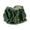 Rosa Hair Claw i mørkegrøn – stor hårklemme formet som en blomst, perfekt til at holde håret på plads med et feminint og stilrent touch.