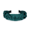 Mørkegrønt pandebånd med rynket tekstil – Moon Dust Headband fra SUI AVA