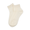 Sofie Ankle Socks – Cremefarvede strømper med strukturstrik og ribkant.